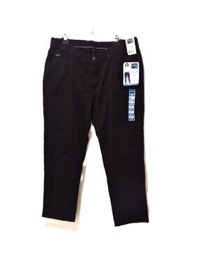 VTG Y2K Lee Riders Black Jeans NOS 18W Stretch Straight Leg Workwear Americana